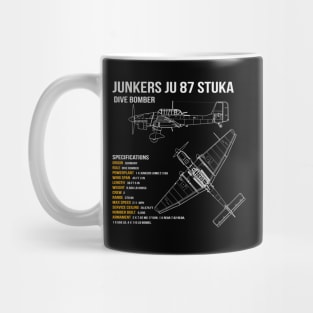 Junkers Ju 87 Stuka WW2 Dive Bomber Airplane Mug